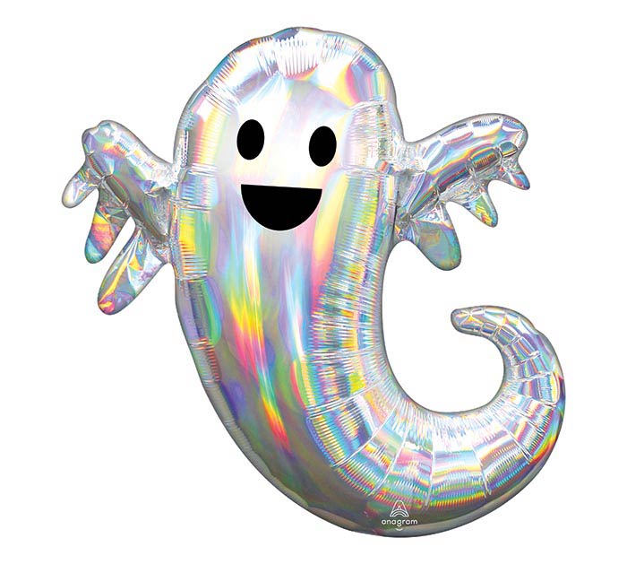 28"PACKAGED IRIDESCENT GHOST BALLOON NO HELIUM