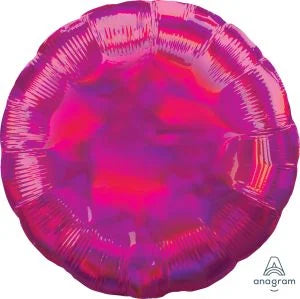 18" Iridescent Magenta Circle Flat Balloon