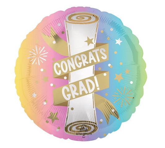 17" PASTEL GRAD PARTY SATIN