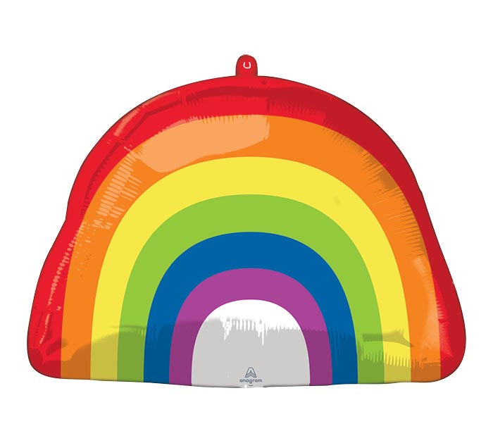 18" PKG RAINBOW STANDARD SHAPE BALLOON