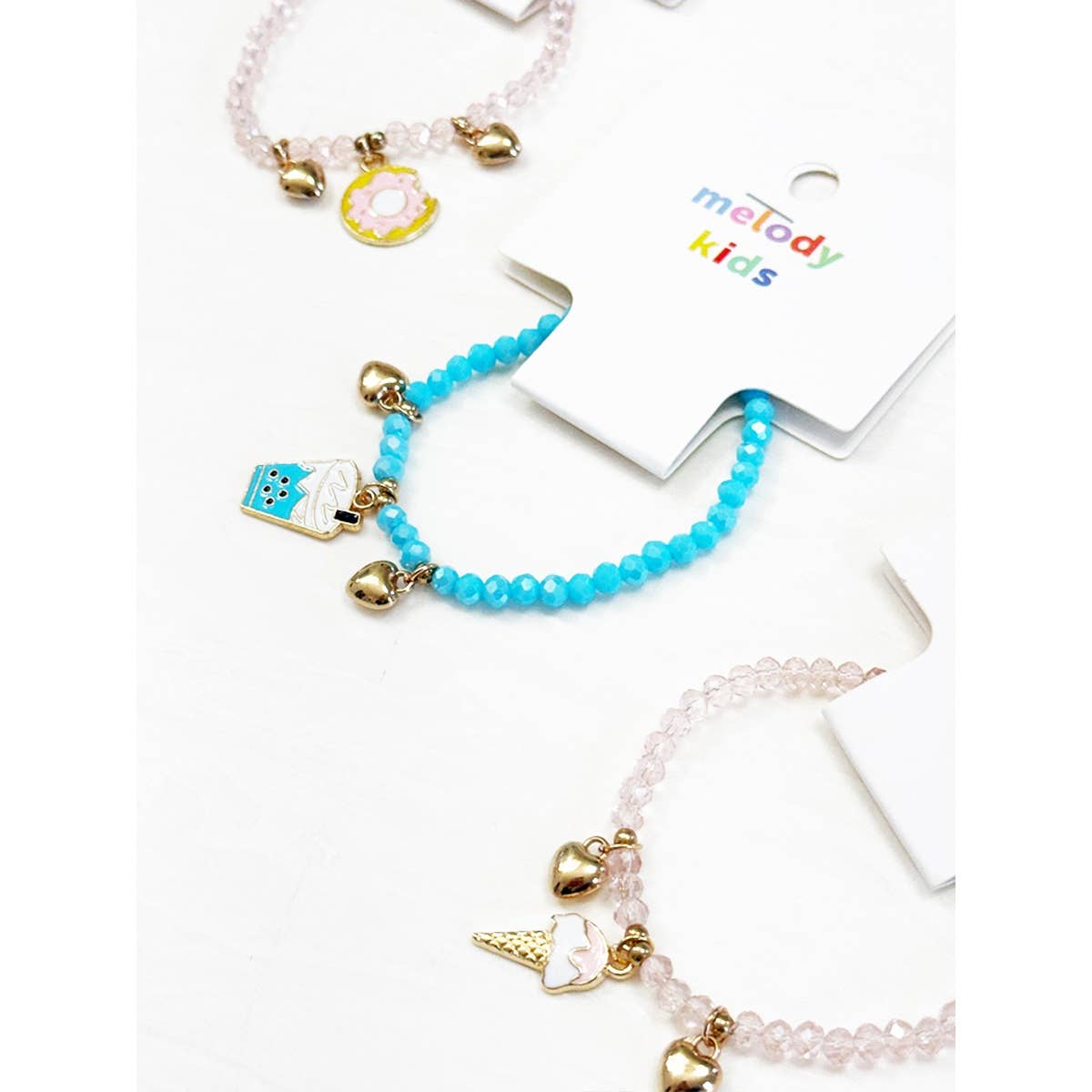 Ice Cream and Donut Kids Stretch Bracelet