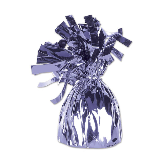 Metallic Wrapped Balloon Weight - Lavender, 6 oz