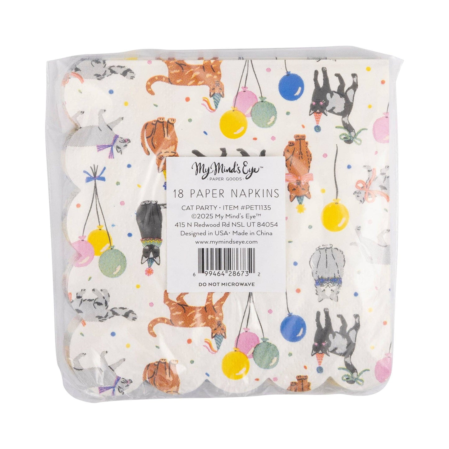 PET1135 - Cat Party Cocktail Napkin