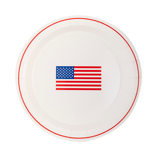 SSP1040 - Round Flag Paper Plate