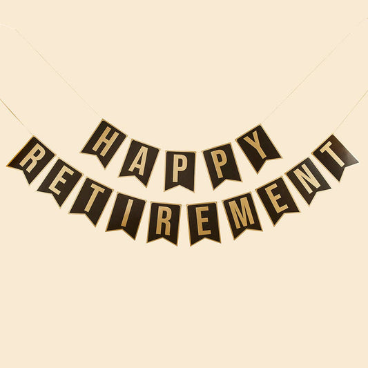 Happy Retirement Banner x2 2m
