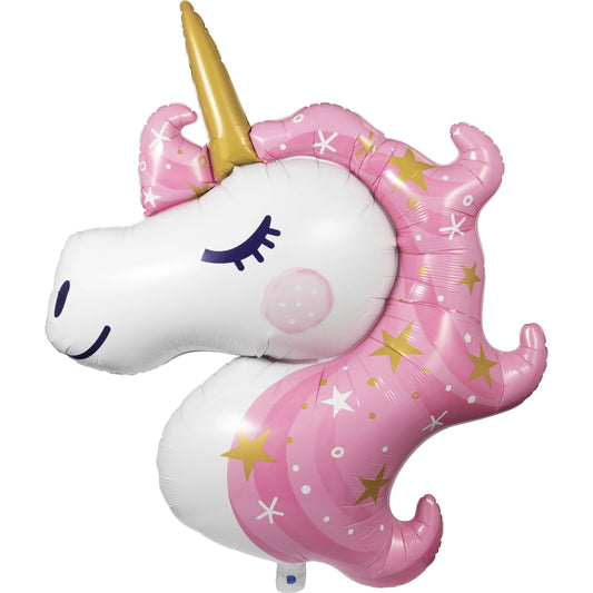 Unicorn Galaxy Metallic Balloon Unicorn Shaped, 1/Pkg