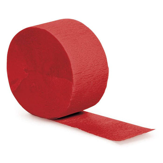 Classic Red Crepe Streamer 81 ft, 1/Pkg