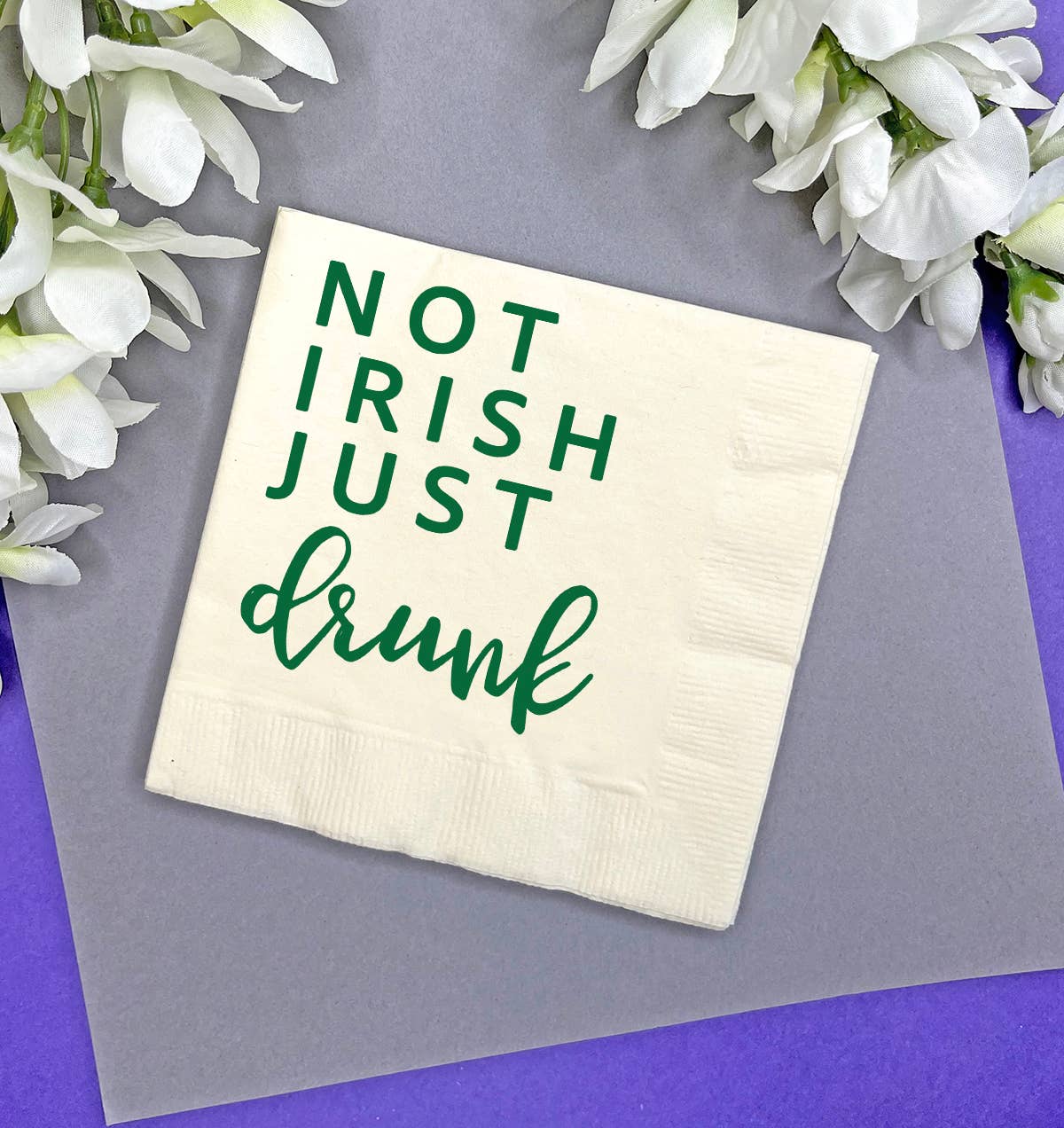 St Patricks Day Irish Napkins, Gift Store Table Filler