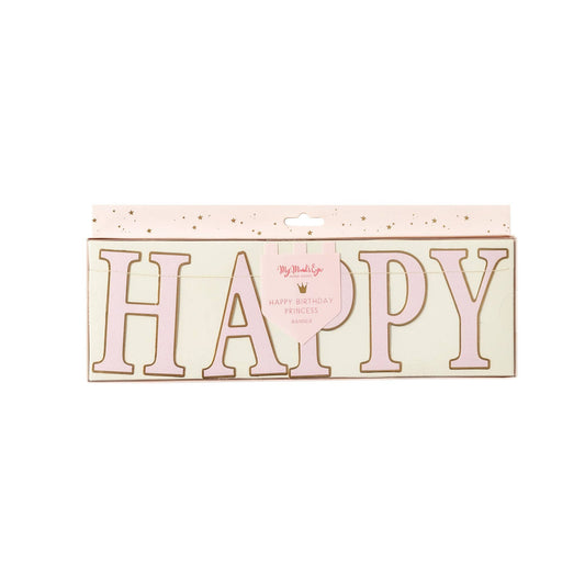 PRC802 -  Princess Happy Birthday Banner
