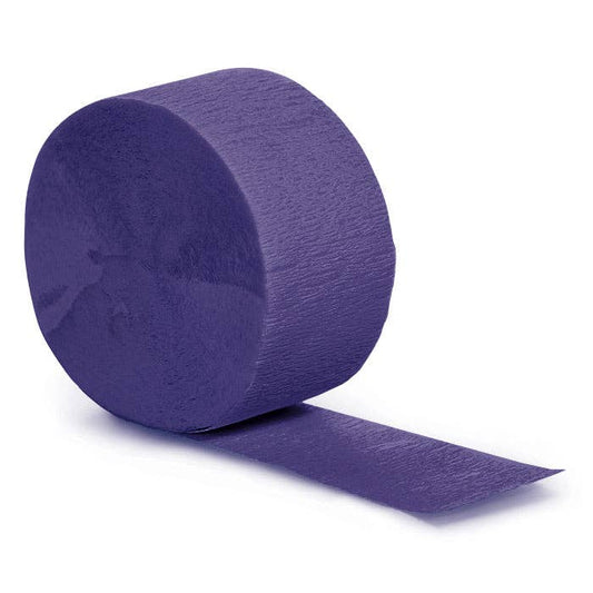 Purple Crepe Streamer 81 ft, 1/Pkg