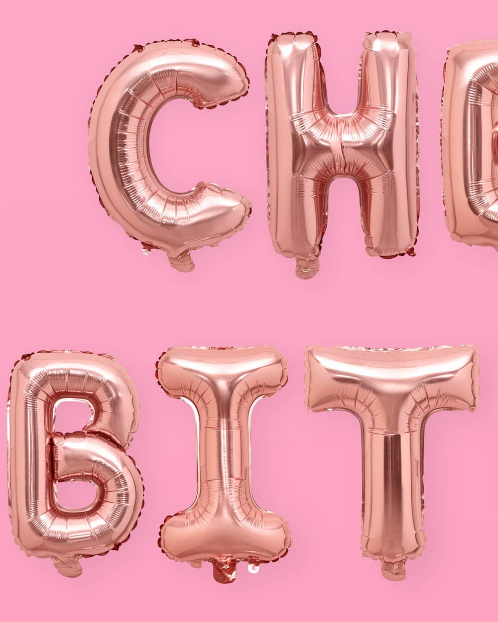 Cheers Bitches Rose Gold Foil Balloons, Bach Party Decor