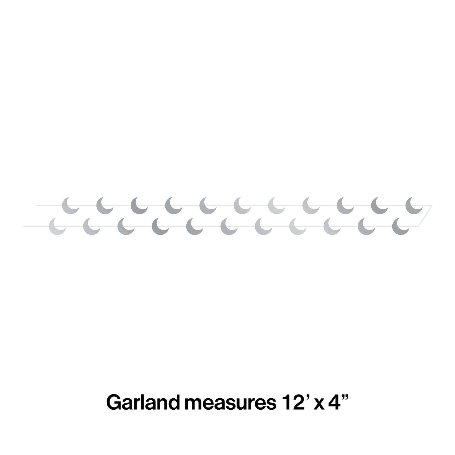 Starry Night Moon Garlands, 1/Pkg