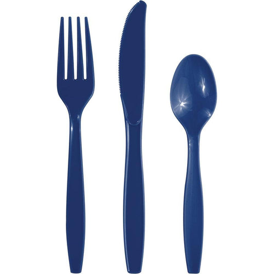 Navy Assorted Cutlery, 24/Pkg