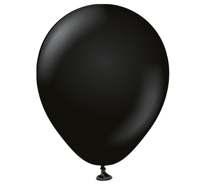 12" KALISAN STD BLACK LATEX NO HELIUM