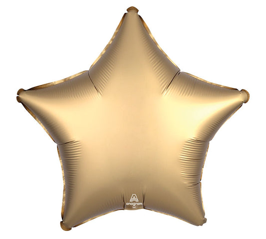 19"SOLID GOLD SATEEN SATIN LUXE STAR