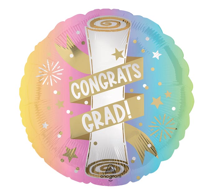 17" PASTEL GRAD PARTY SATIN