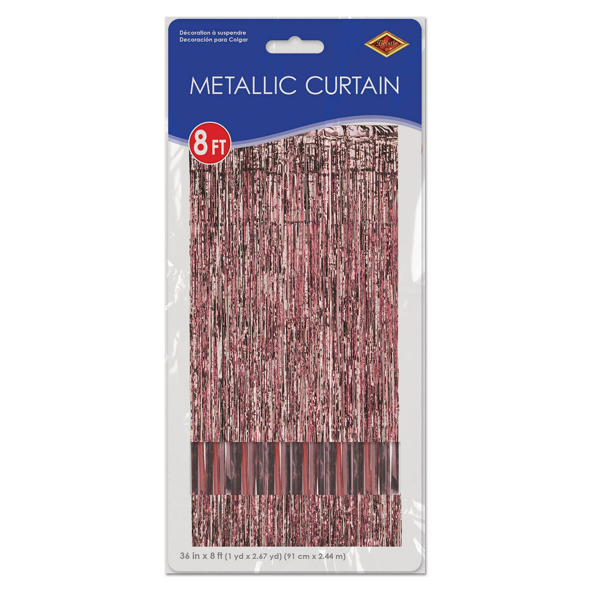 1-Ply Gleam 'N Curtain Rosegold, 8' x 3'
