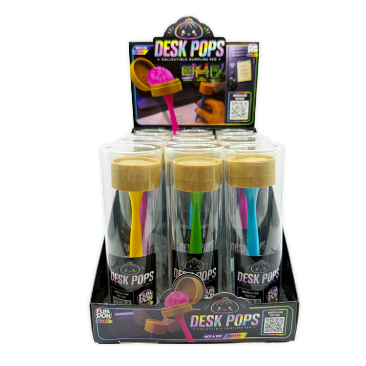 Fun Doh Squishy Dumpling Pen Desk Pop Variety