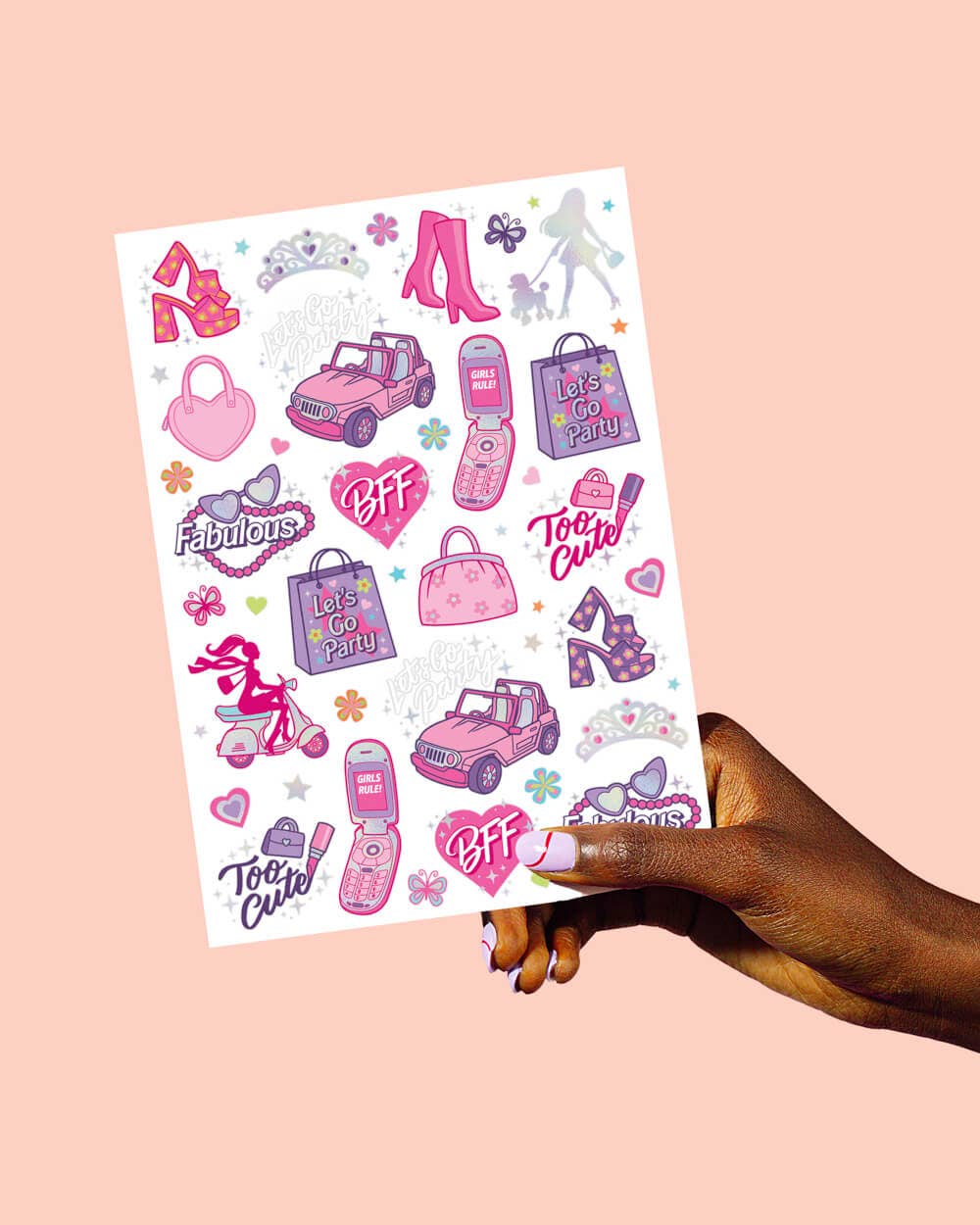 Girls Party Barbie Temporary Tattoos, Birthday, Gift Favors