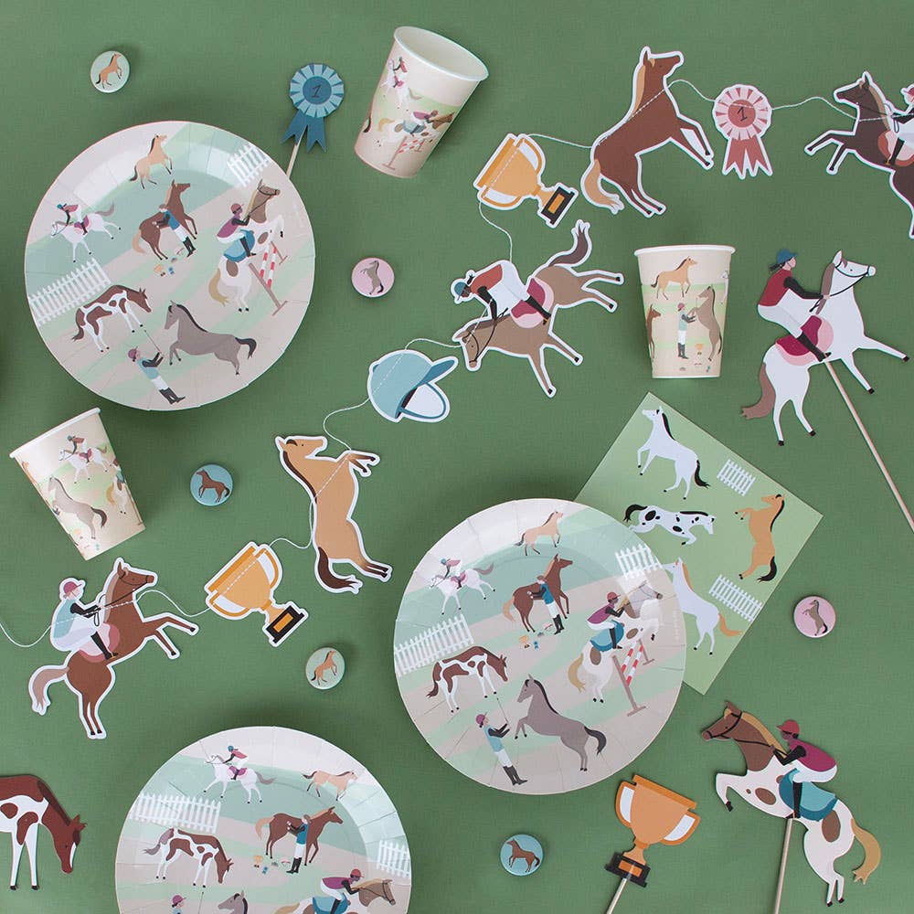 Horse paper garland