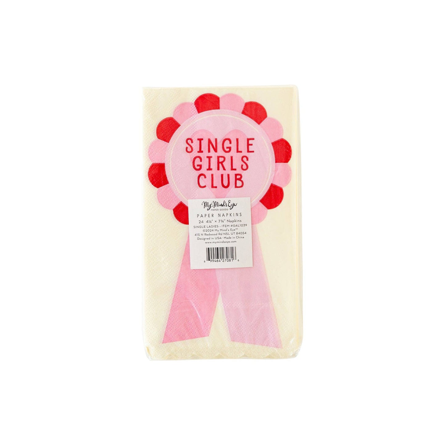 GAL1039 -  Single Girls Club Guest Napkin