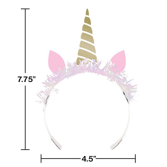 Sparkle Unicorn Tiaras, 8/Pkg
