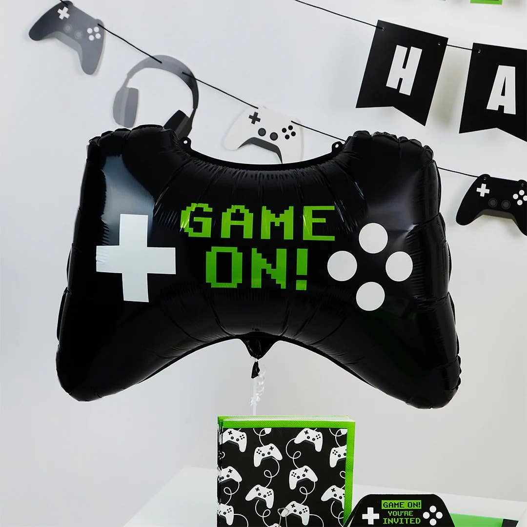 Game Controller 28" 'Game On' Foil Balloon No Helium