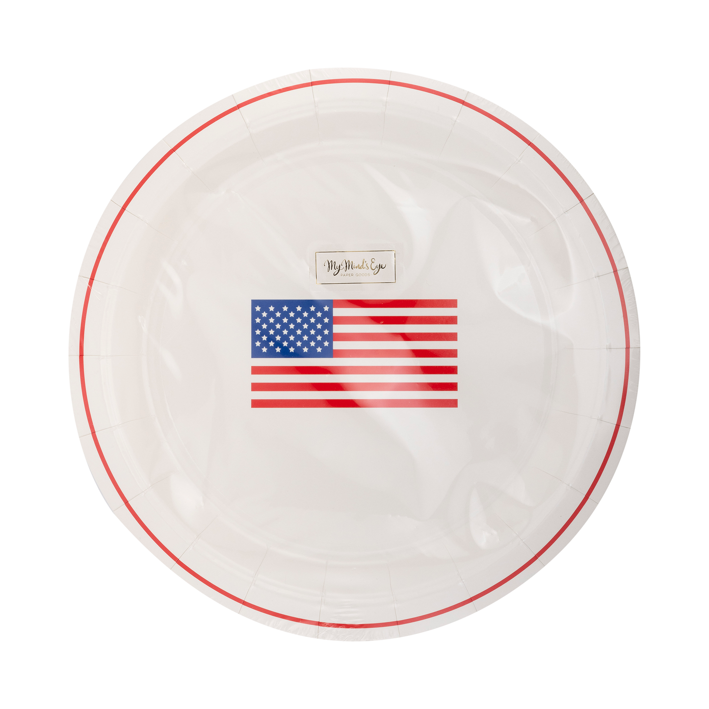 SSP1040 - Round Flag Paper Plate