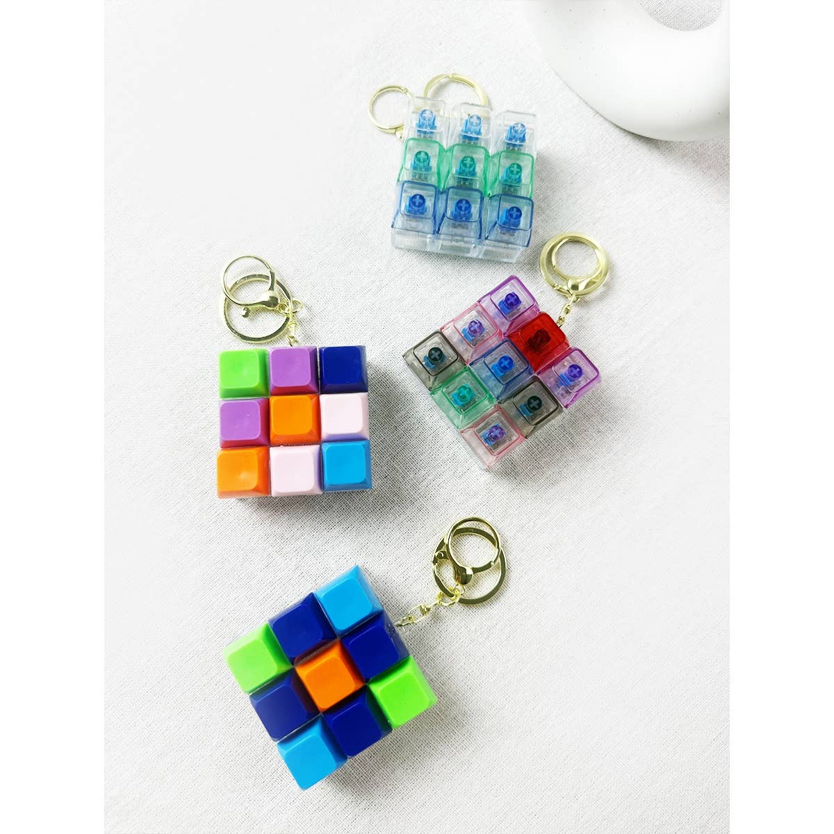 Satisfying Click Sound Keyboard Keychain Fidget Toy
