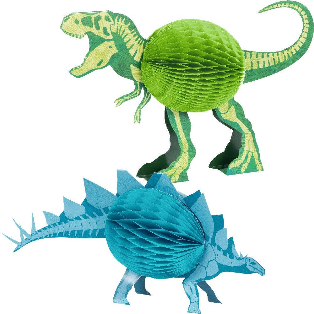 Dino Dig Centerpiece Honeycomb Shaped, 2/Pkg