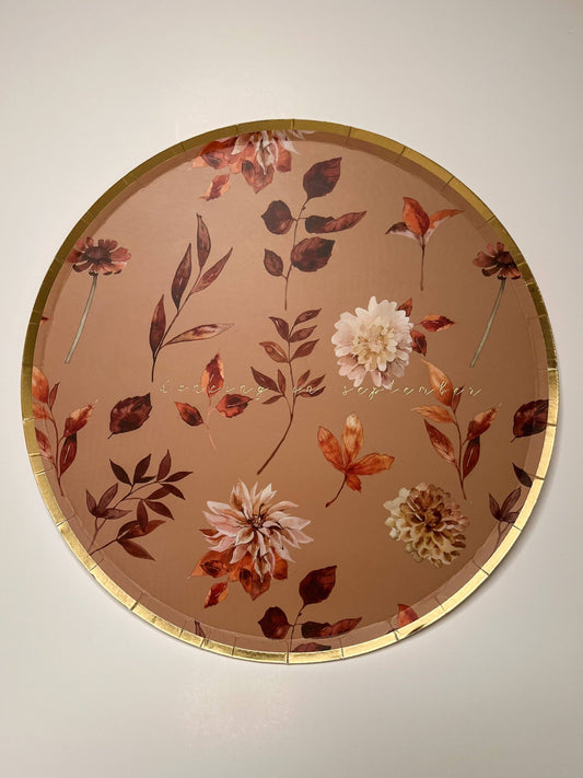 Fall Leaf Dinner Paper Plate