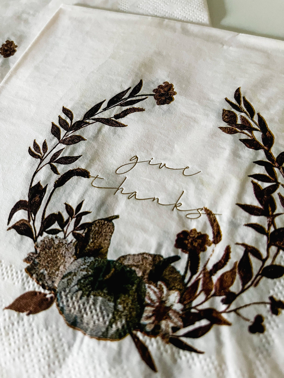 Fall Pumpkin Napkin