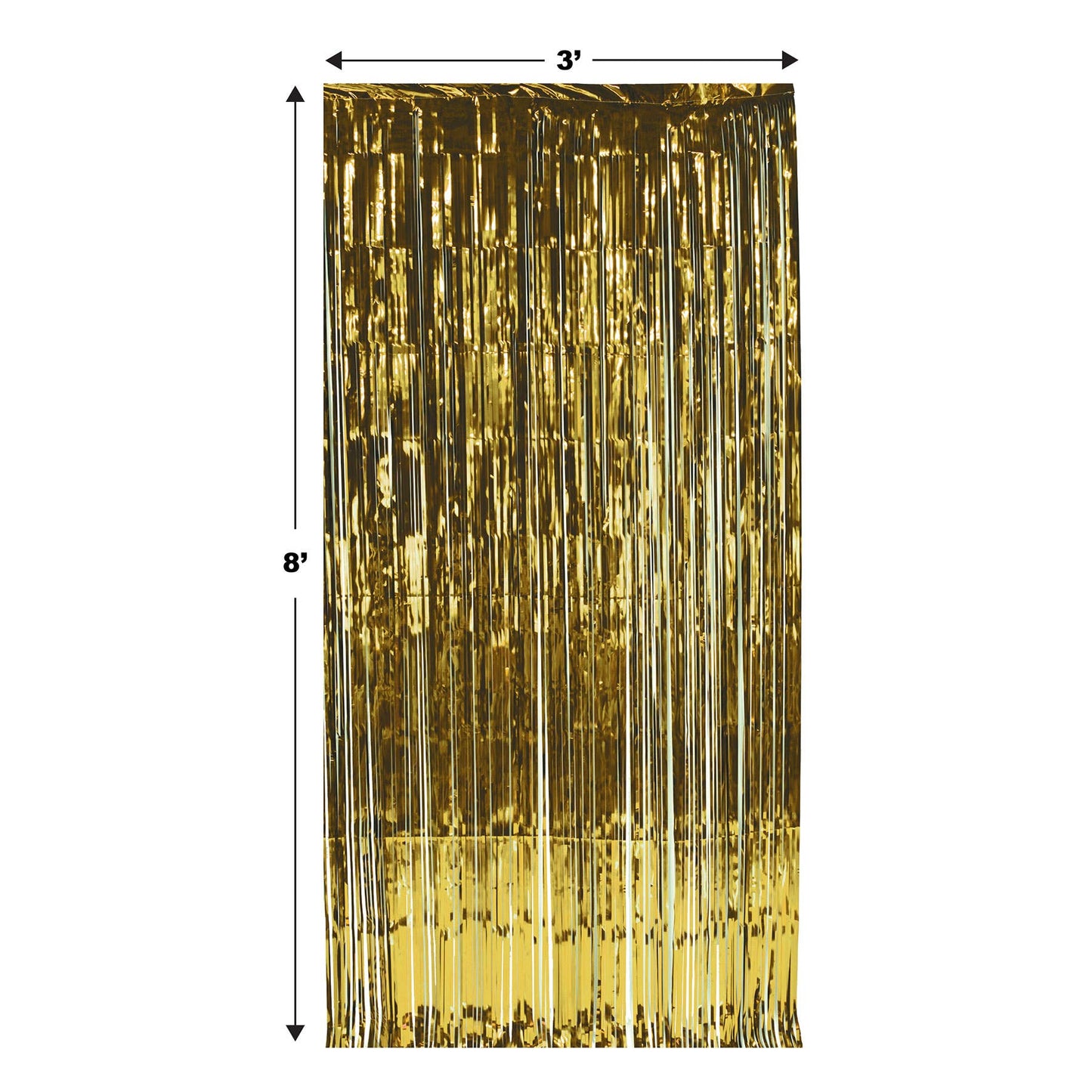 1-Ply Gleam 'N Gold Curtain, 8' x 3'