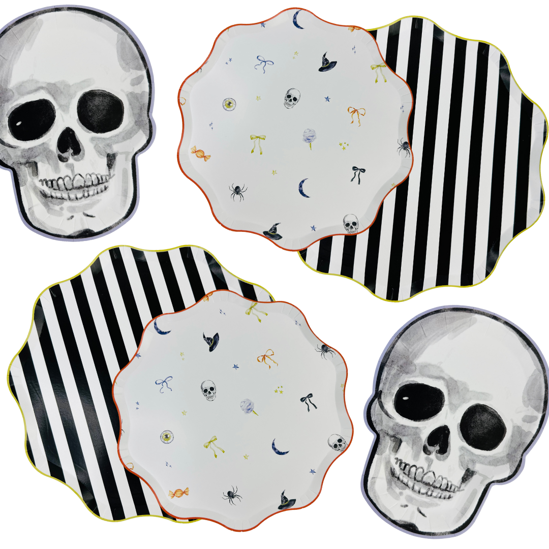 Skeleton Halloween Plate