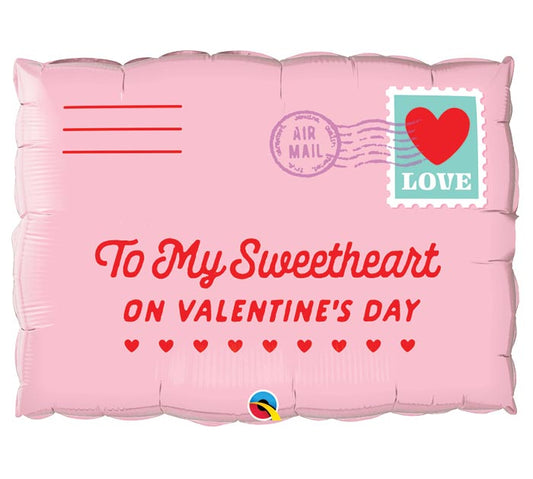 30"PKG VAL ADDRESSED TO MY SWEETHEART BALLOON