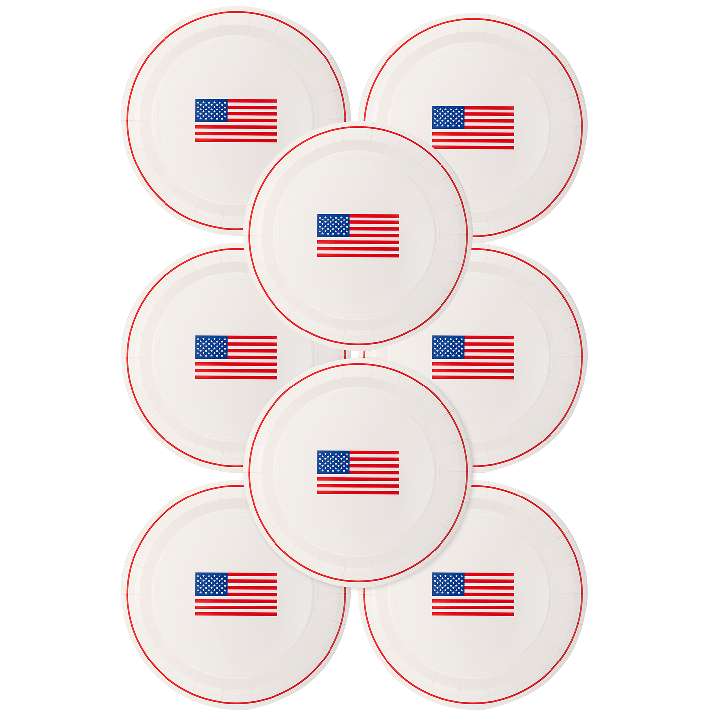 SSP1040 - Round Flag Paper Plate