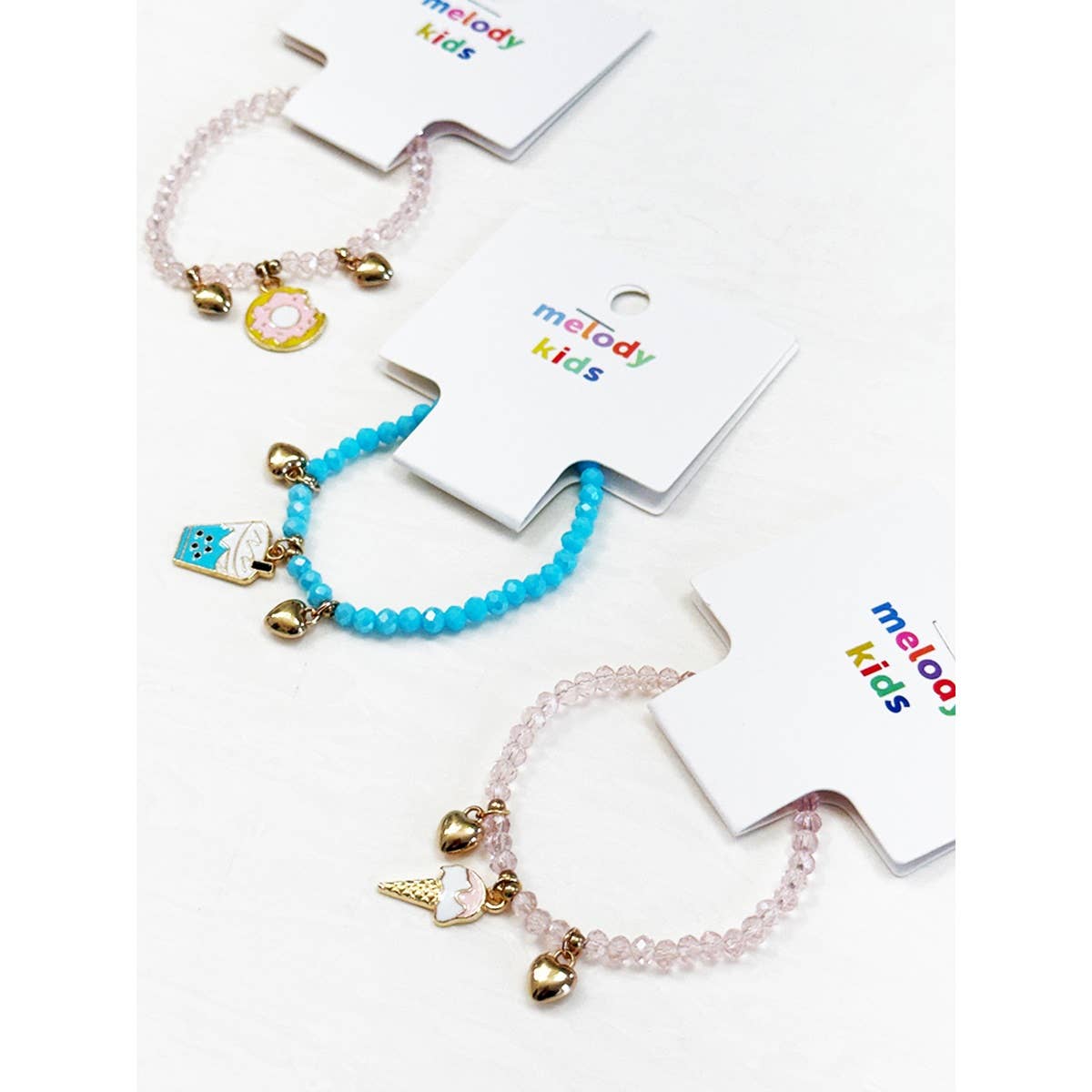 Ice Cream and Donut Kids Stretch Bracelet