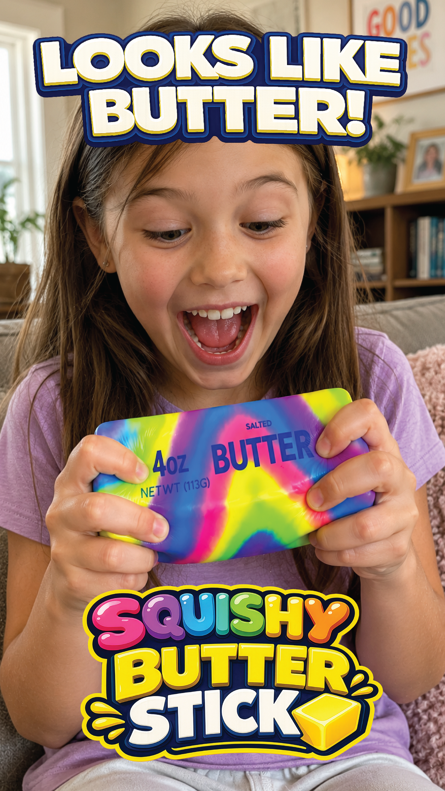 Fun Doh Rainbow Butter Slow Rise Squishy Toy