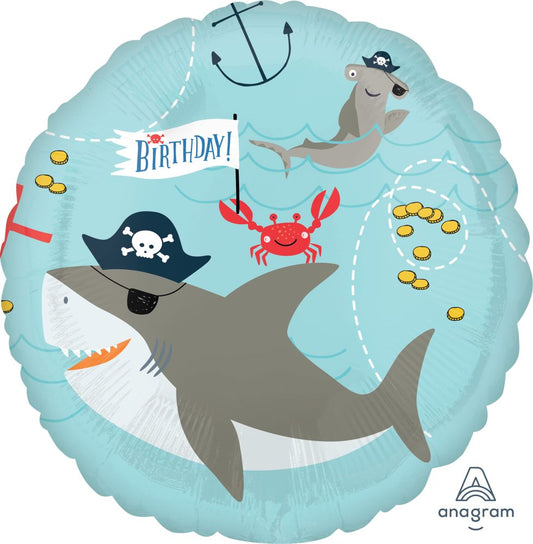 18" Ahoy Birthday Balloon