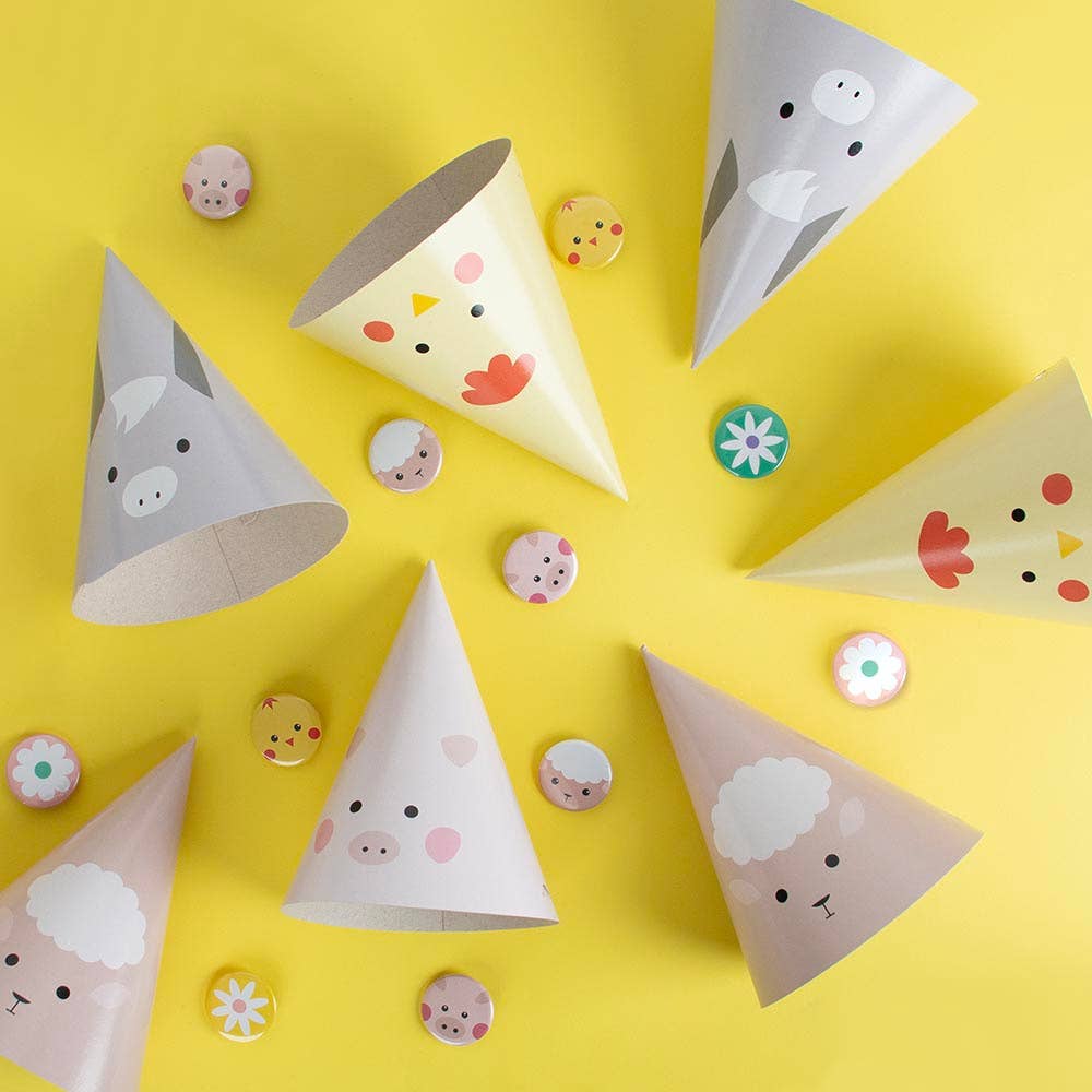 Farm Animal Hats Qty. 8