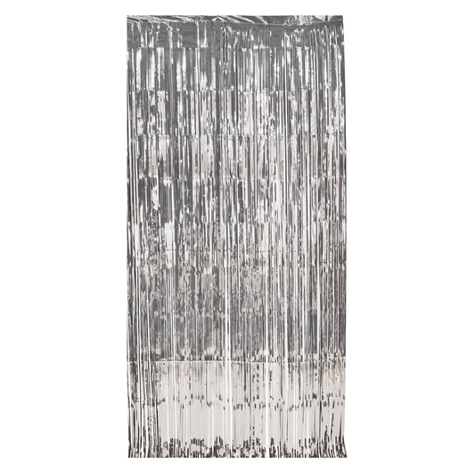 1-Ply Gleam 'N SIlver Curtain, 8' x 3'