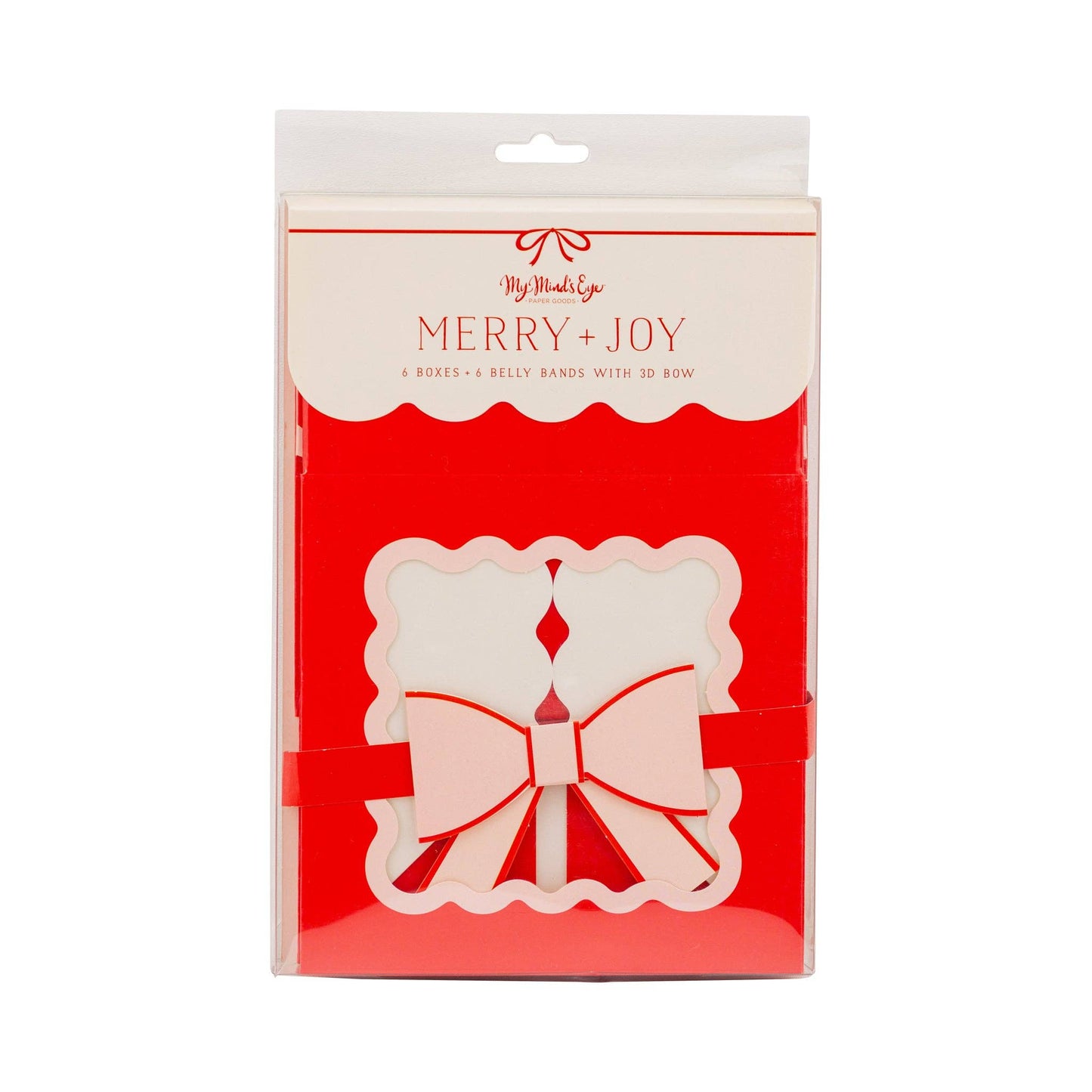 MJY1209 - Red and Pink Cookie Box with bow