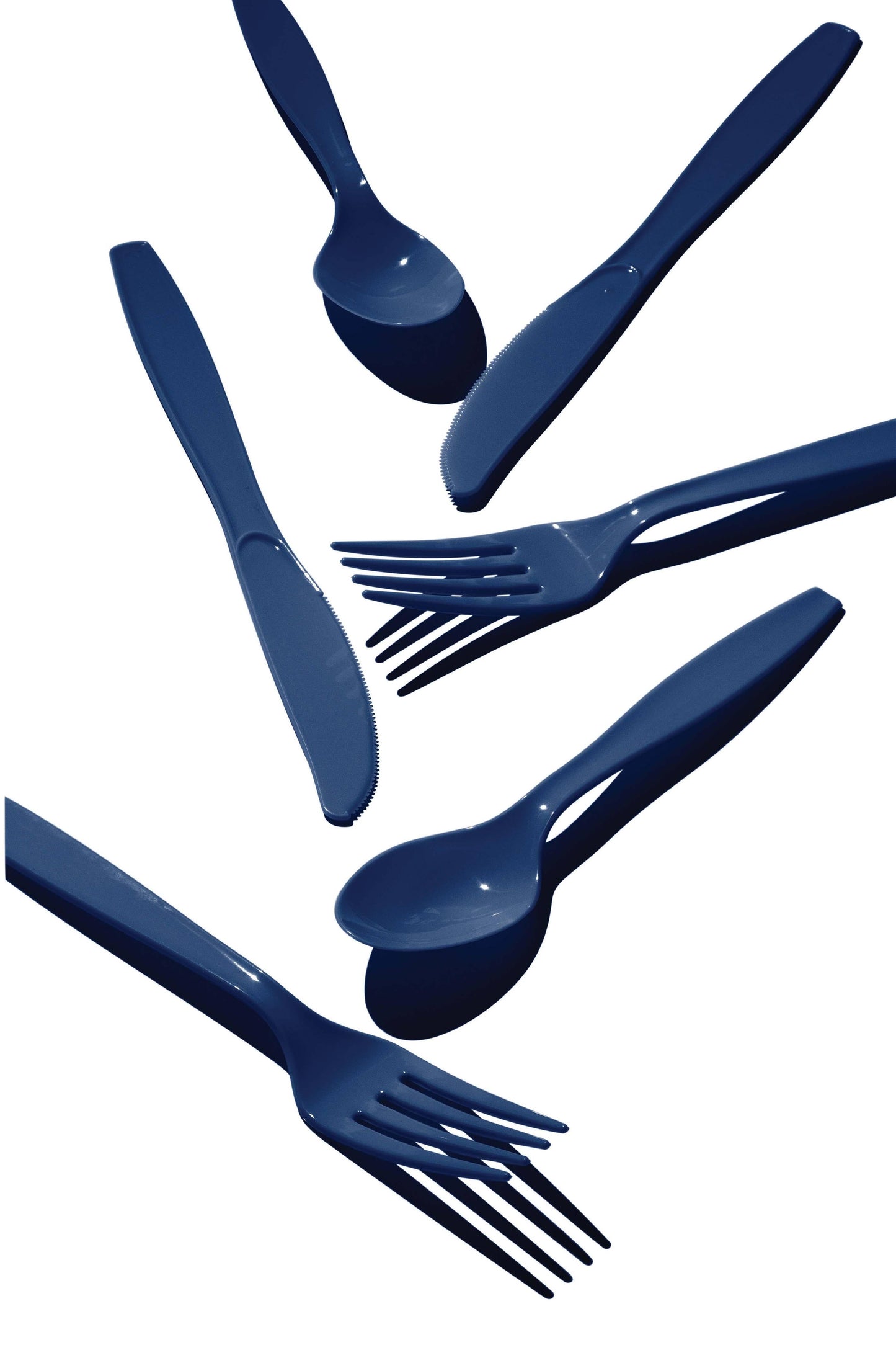Navy Assorted Cutlery, 24/Pkg