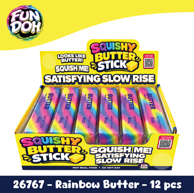 Fun Doh Rainbow Butter Slow Rise Squishy Toy