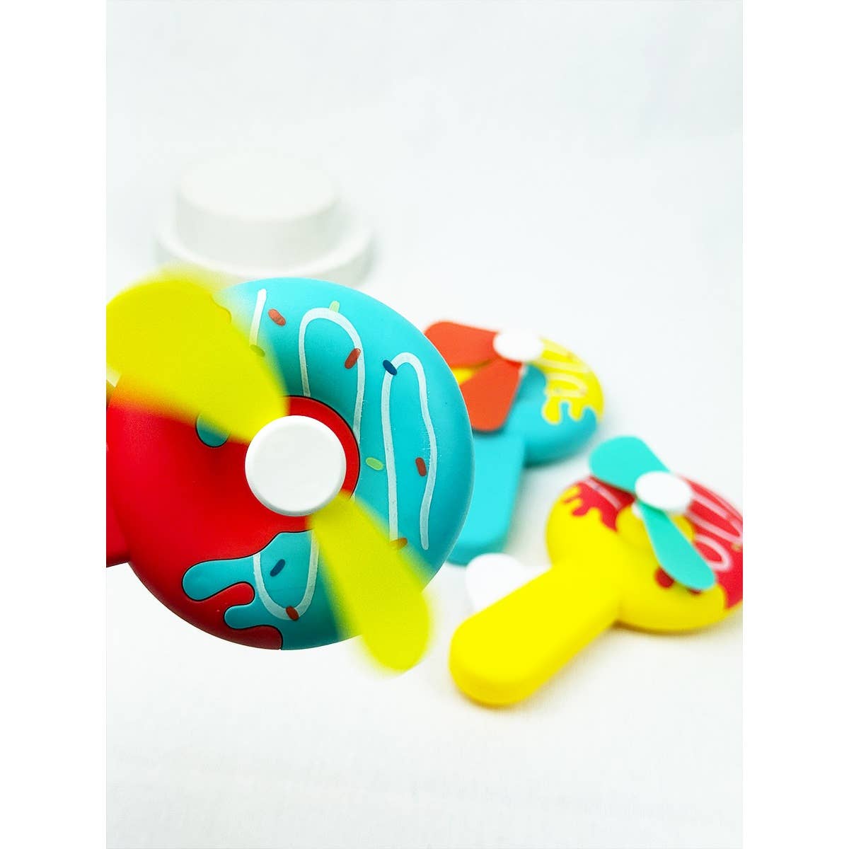Assorted Donut Hand Pressure Fan