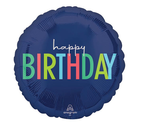 17" PKG MODERN BIRTHDAY BALLOON