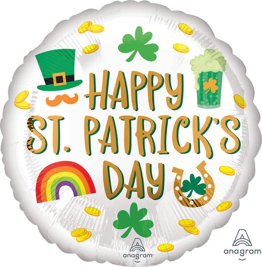 18" St Patrick's Icons Balloon