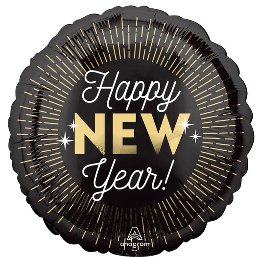 18" New Year Midnight Glam Balloon