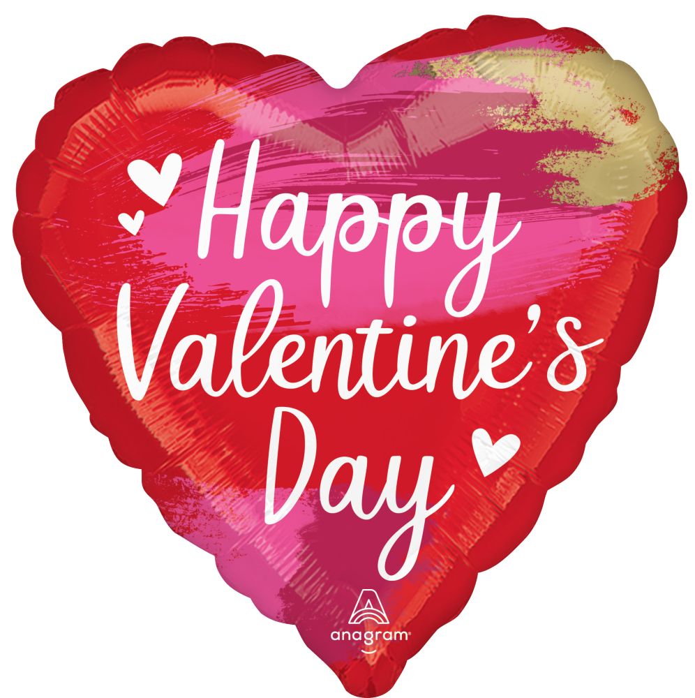 Happy Valentines Day Artistic Touch Balloon
