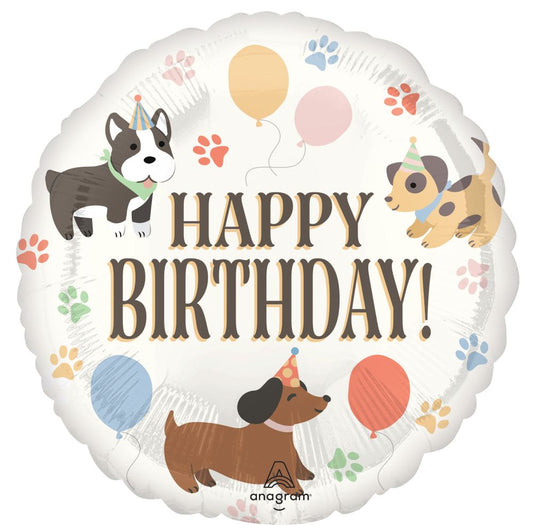 Pawsome Party Happy Birthday Mylar